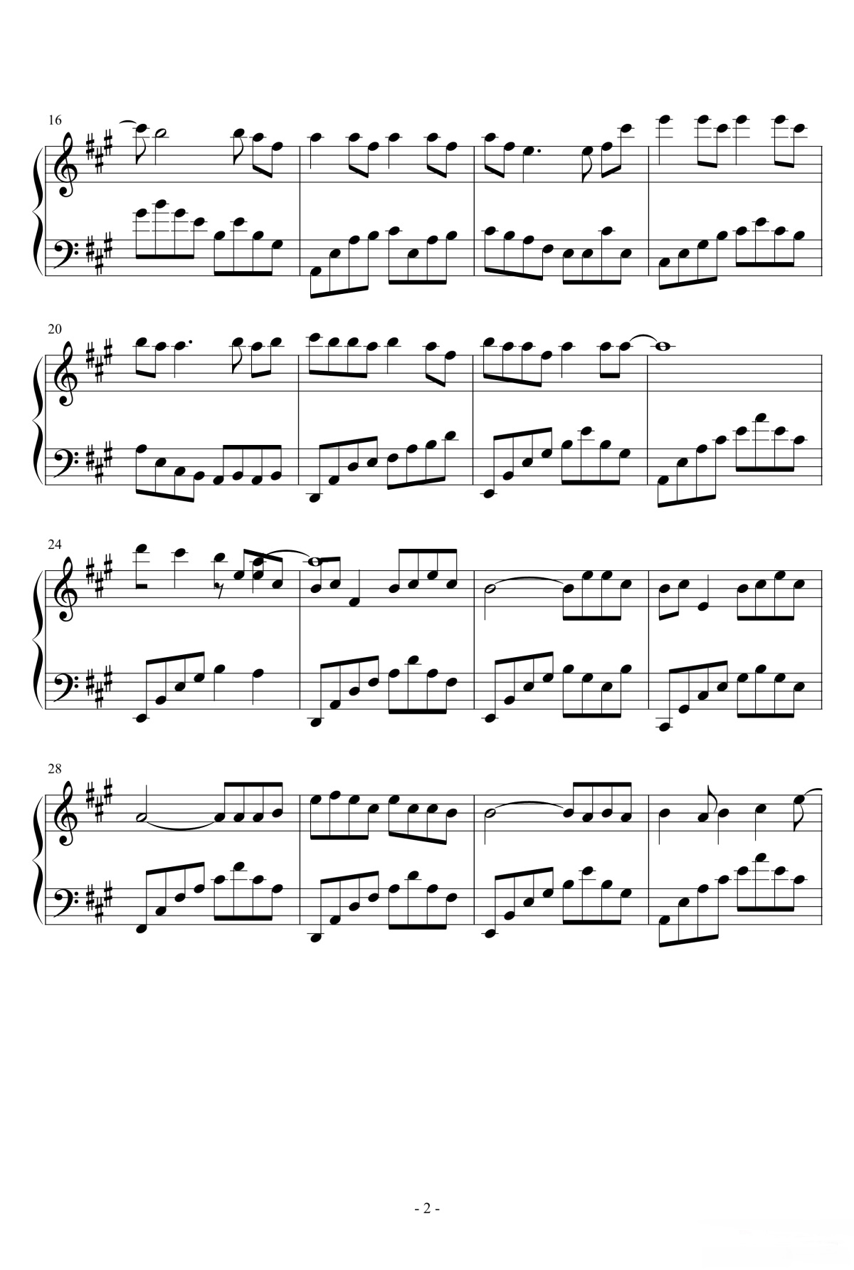 【青花瓷】的钢琴谱简谱 - 周杰伦