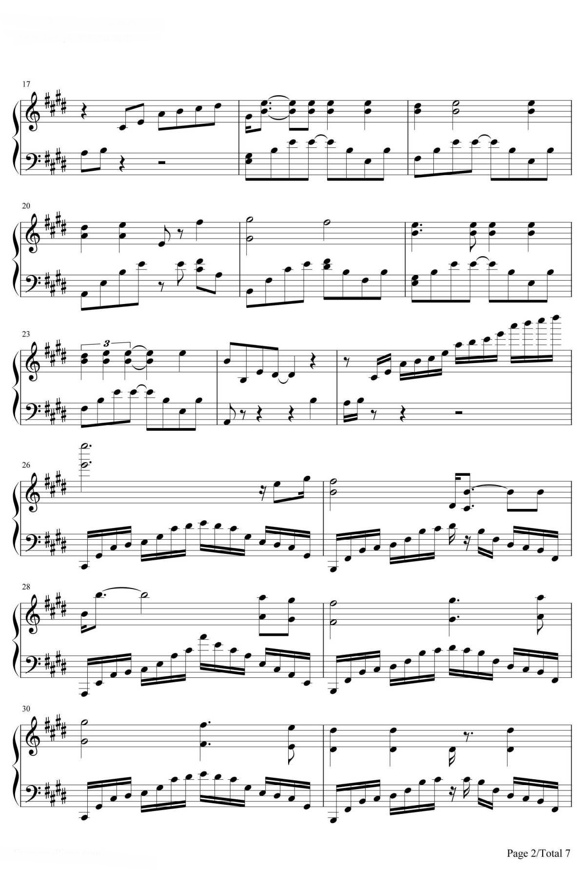 【我心永恒】的钢琴谱简谱 – Celine Dion
