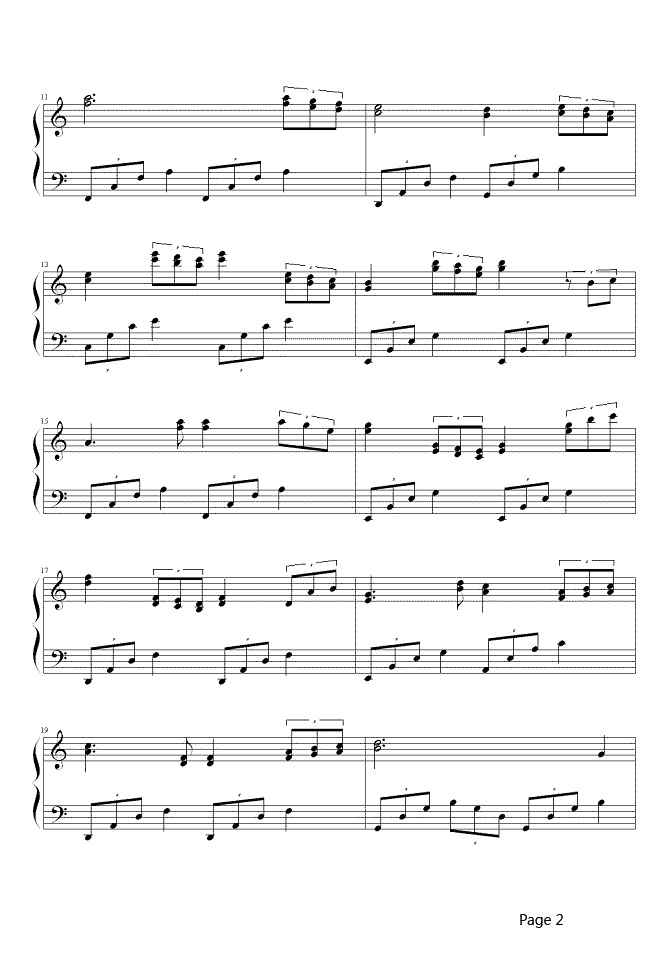【新不了情】的钢琴谱简谱 – 萧敬腾